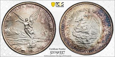 1997-Mo 1/10 oz Libertad Ag MS68