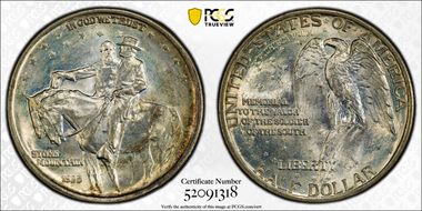 1925 50C Stone Mountain MS67+