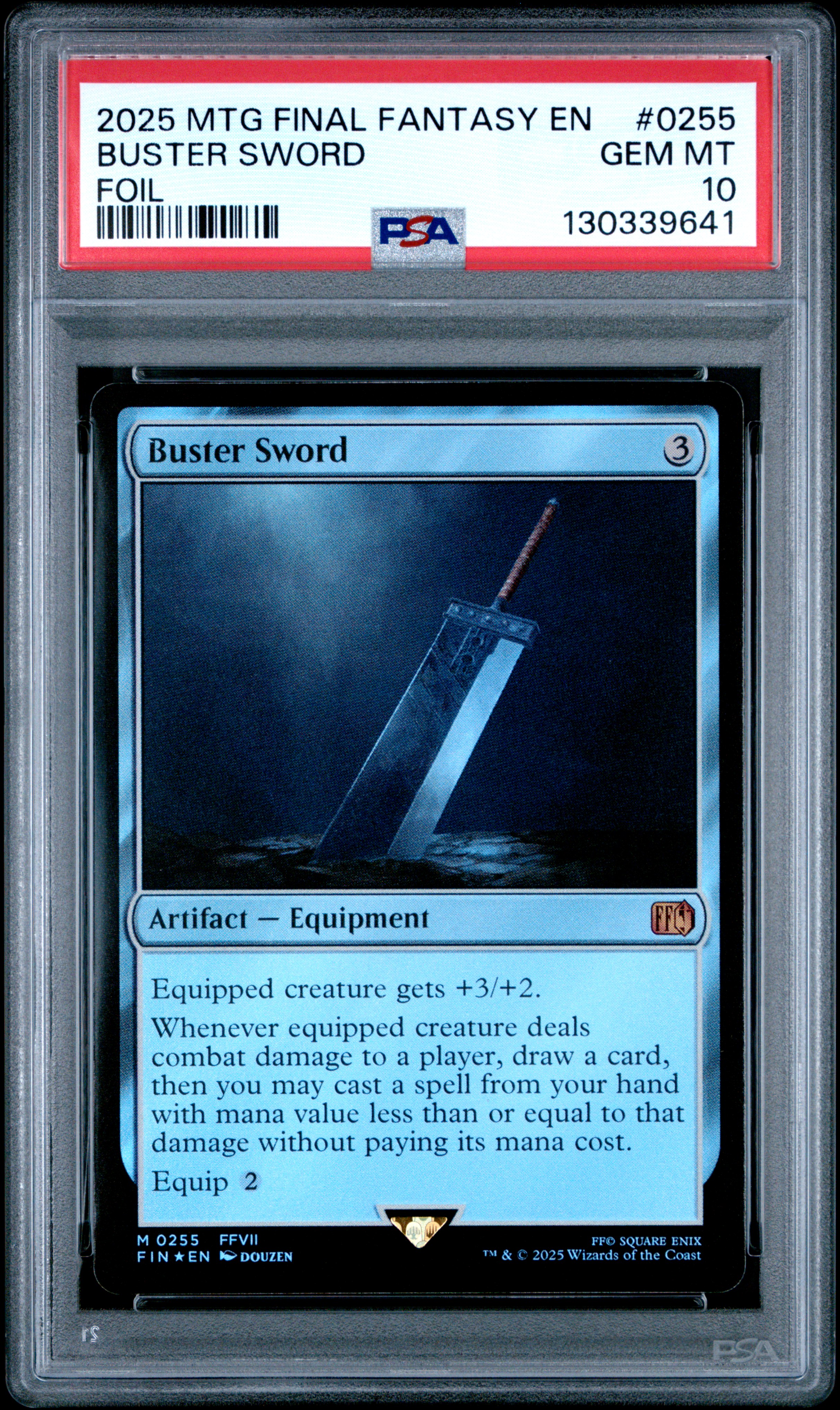 Buster Sword #255 Final Fantasy: Should You Grade It? PSA 10 ROI 2026