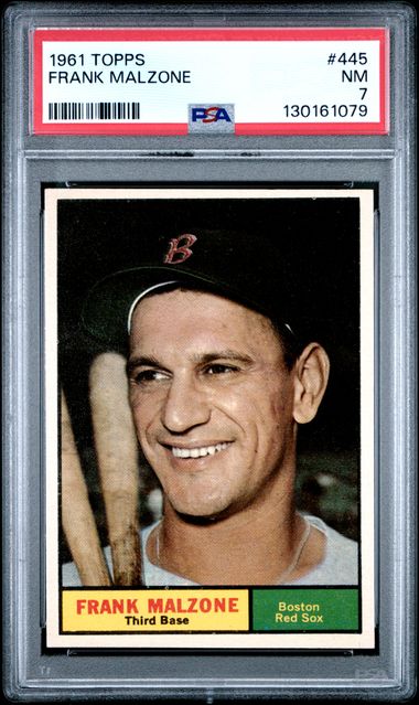 1961 Topps #445 Frank Malzone front