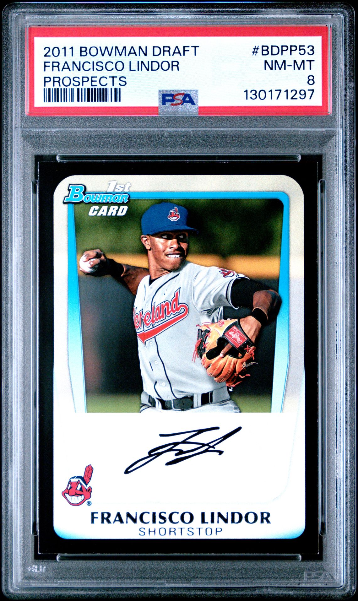 2011 Bowman BOWMAN DRAFT PROSPECTS #BDPP53 Francisco Lindor front