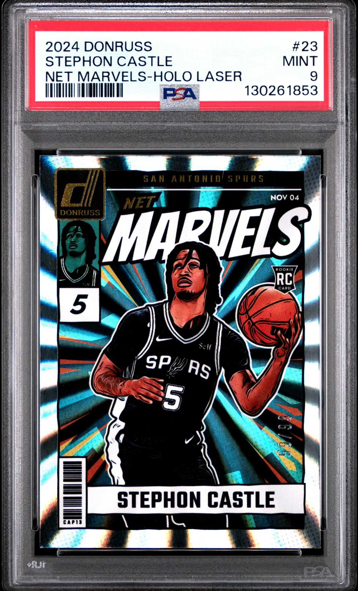 2024 Panini PANINI DONRUSS NET MARVELS HOLO LASER #23 Stephon Castle front