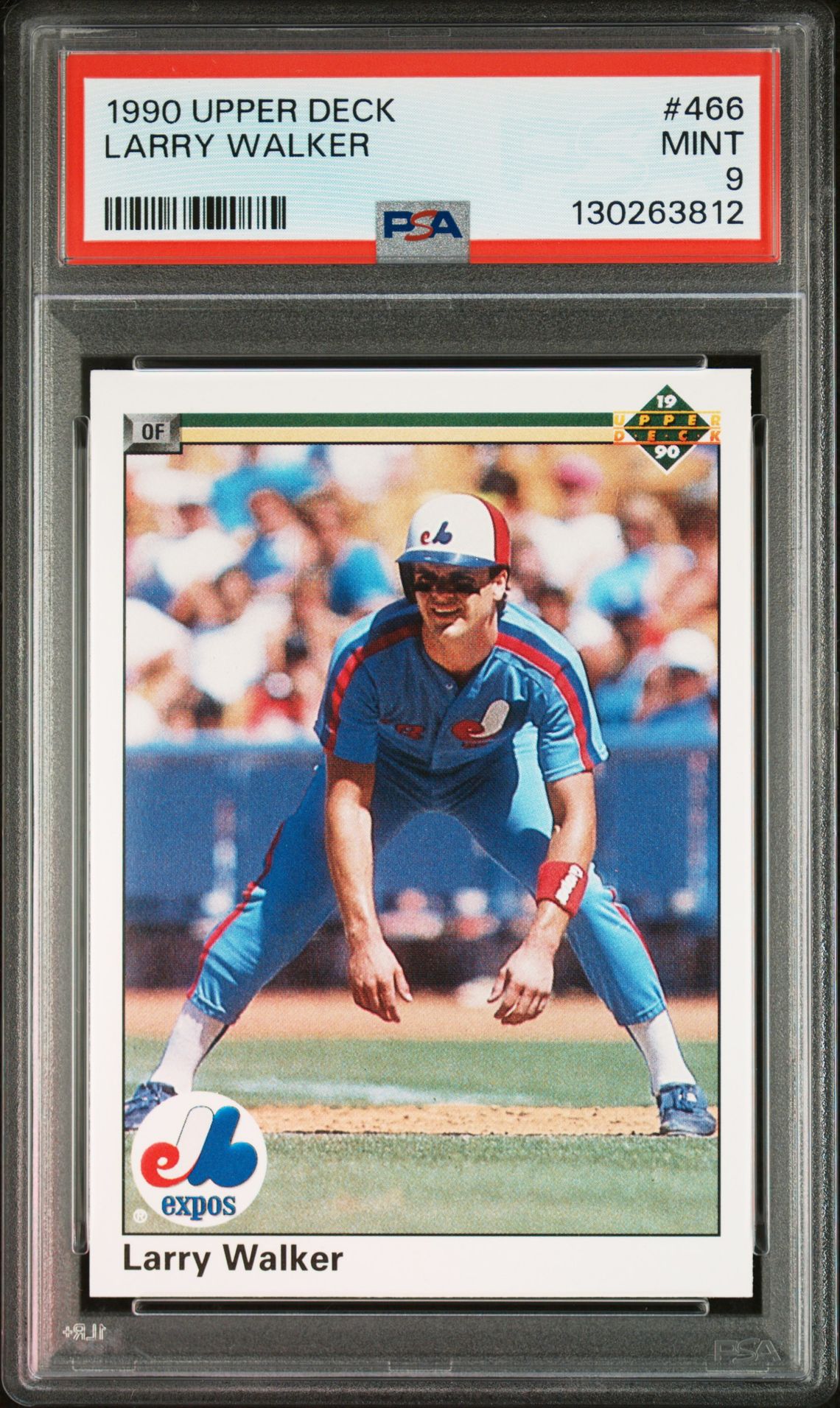 1990 Upper Deck UPPER DECK #466 Larry Walker front