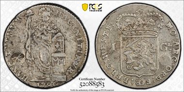 (1811-54) Gulden C/M Madura Star on W.Fries 1G VF35