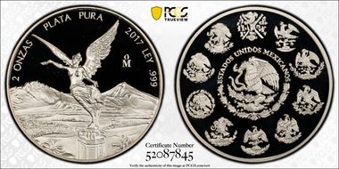 2017-Mo 2 Onza Libertad Ag PR69DCAM