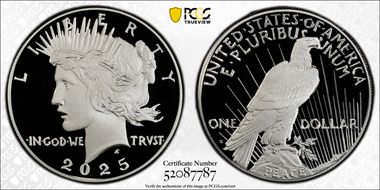 2025-S $1 Peace Dollar First Strike PR69DCAM