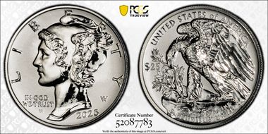 2025-W $25 Palladium, Reverse Proof First Strike PR70