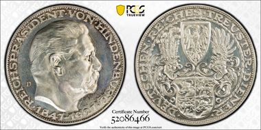 1927-D (5 Mk) X-1 Silver SP1