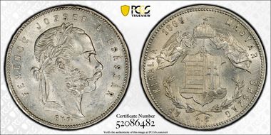1868-GYF Forint AU58