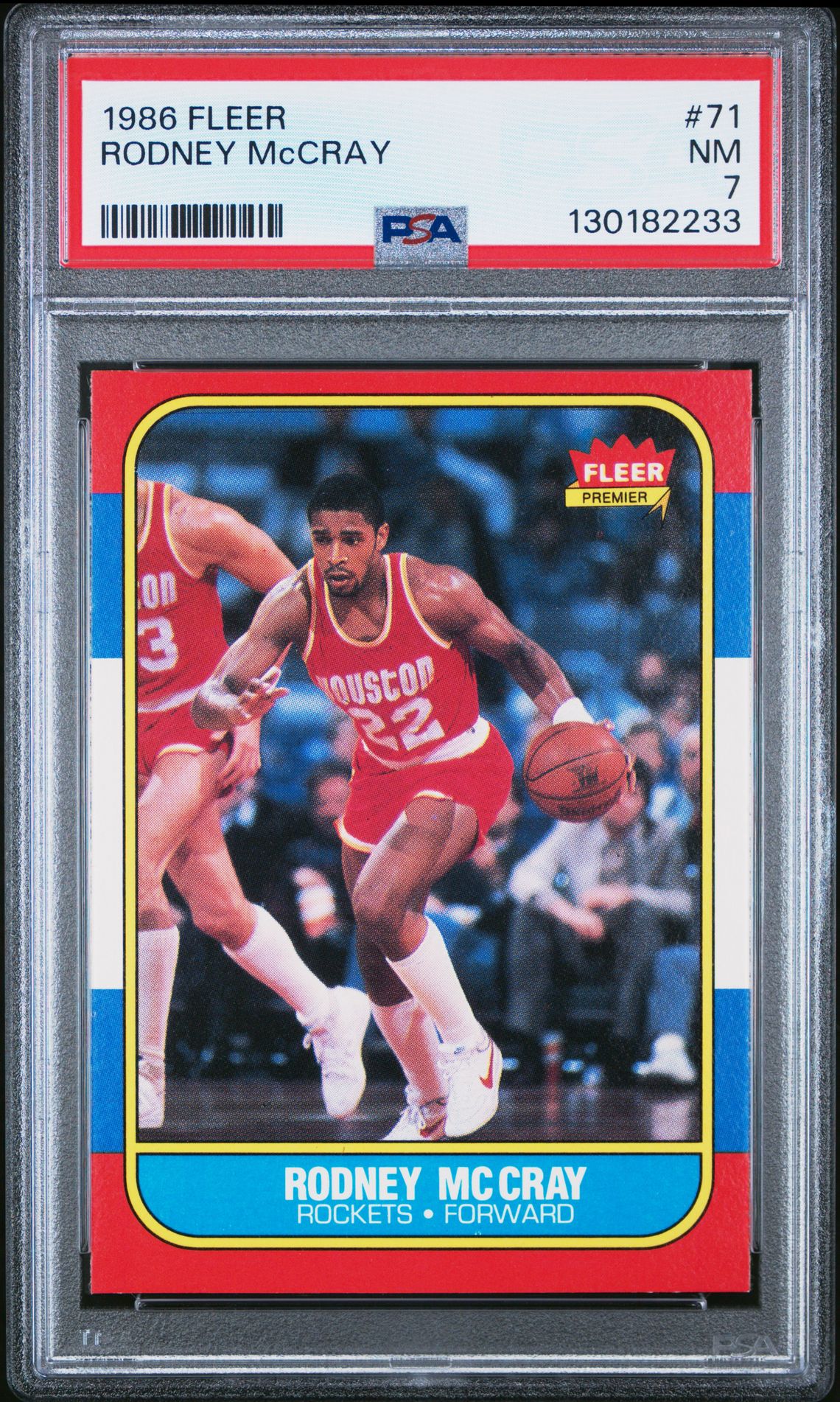 1986 Fleer Rodney Mccray #71 Nm 7 front