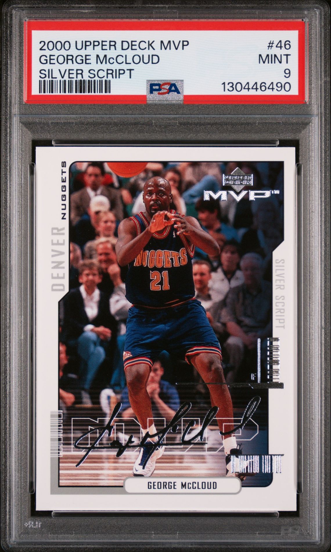 2000 Upper Deck UPPER DECK MVP SILVER SCRIPT #46 George Mccloud front