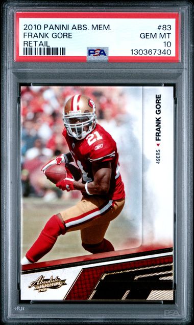 2010 Panini Absolute #83 Frank Gore front
