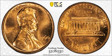 1960 1C Large Date MS67RD