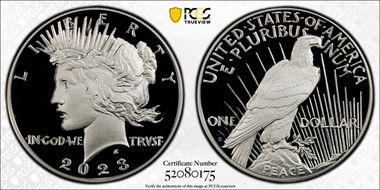 2023-S $1 Peace Dollar PR70DCAM