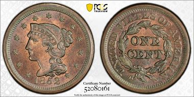 1852 1C N-11 MS63BN