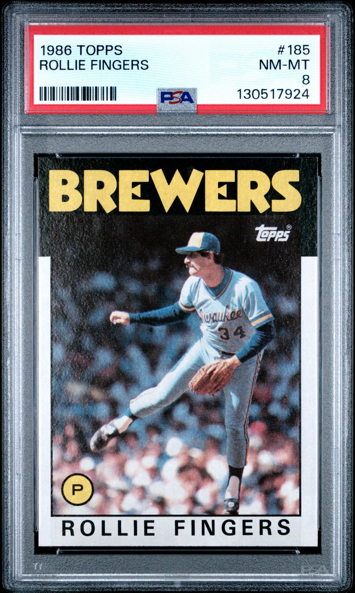 1986 Topps TOPPS #185 Rollie Fingers front