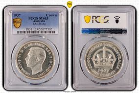 1937 Crown KM-34  Ag MS63