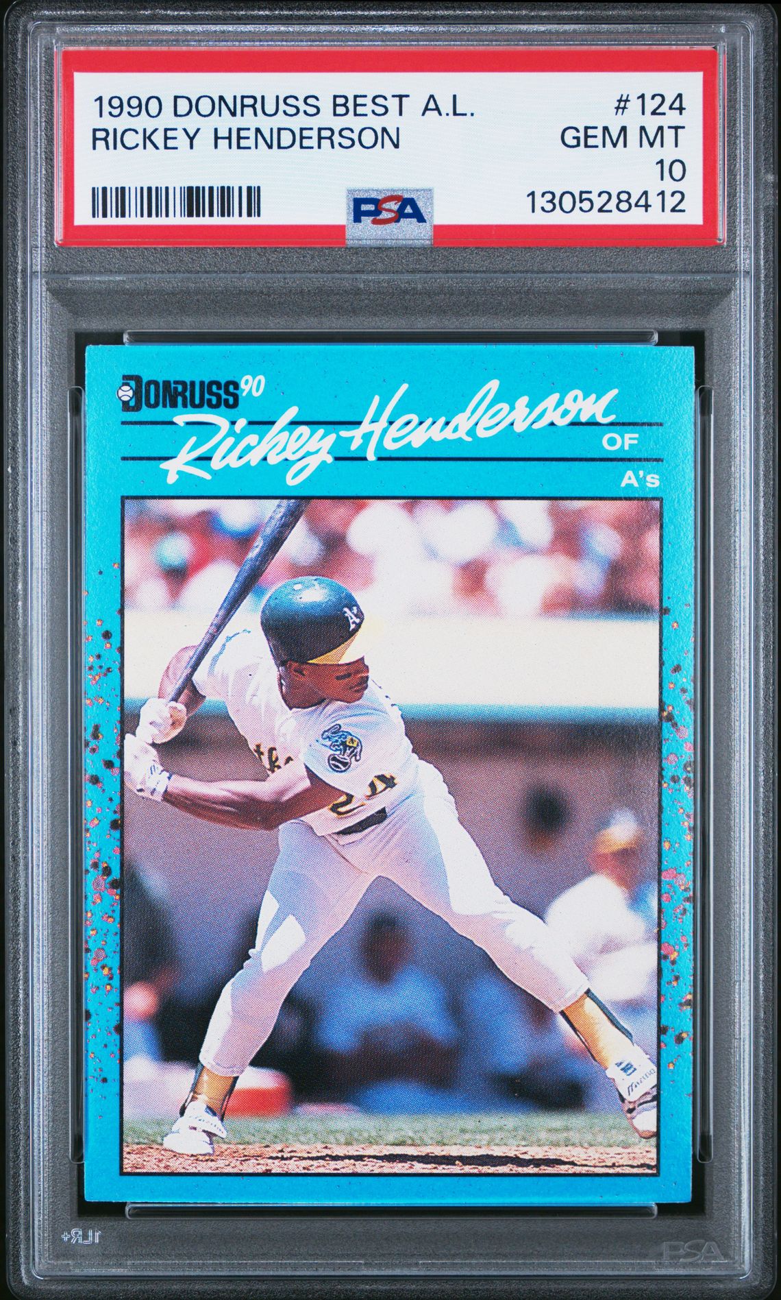 1990 Donruss DONRUSS BEST A.L. #124 Rickey Henderson front
