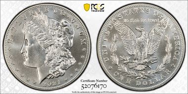 2021-D $1 Morgan Dollar 100th Anniversary MS69