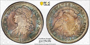 1834 50C O-103 MS65