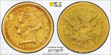 1840 $2.50 VF30