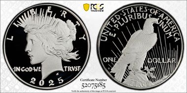 2025-S $1 Peace Dollar PR69DCAM