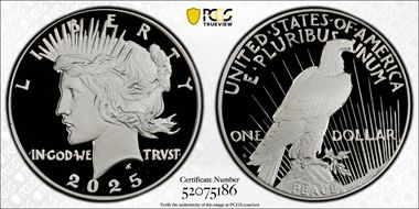 2025-S $1 Peace Dollar PR70DCAM
