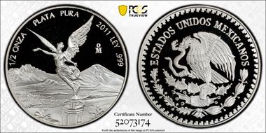 2011-Mo 1/2 oz Libertad Ag PR69DCAM