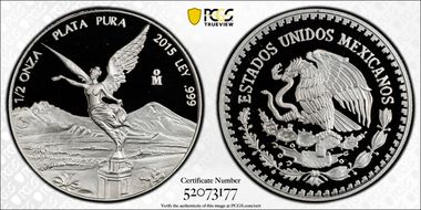 2015-Mo 1/2 oz Libertad Ag PR70DCAM