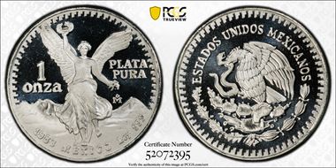 1983-Mo Onza Libertad Ag PR69DCAM
