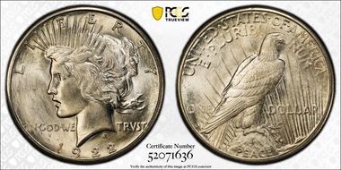 1922-S $1 MS65