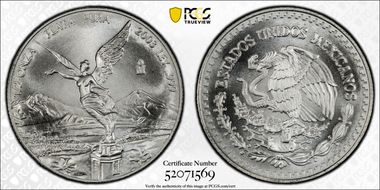 2003-Mo 1/2 oz Libertad Ag MS69