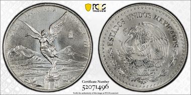 1997-Mo 1/4 oz Libertad Ag MS70