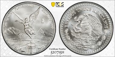 2007-Mo 1/4 oz Libertad Ag MS69