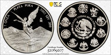 2002-Mo Onza Libertad Ag PR68DCAM