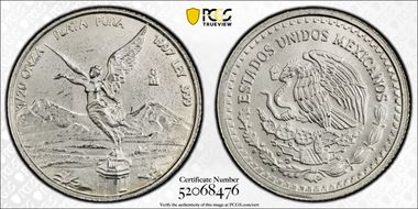 1997-Mo 1/20 oz Libertad Ag MS69