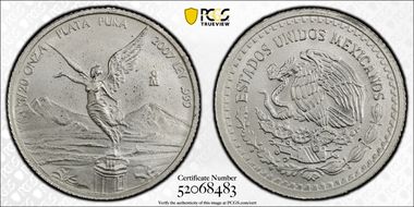 2007-Mo 1/20 oz Libertad Ag MS69