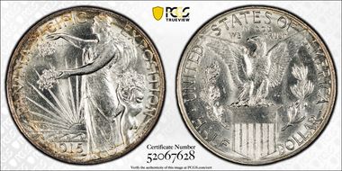 1915-S 50C Panama-Pacific MS62