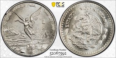 1999-Mo 1/10 oz Libertad Ag MS68