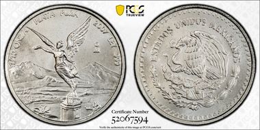 2007-Mo 1/10 oz Libertad Ag MS69