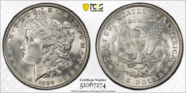 1889 $1 MS63