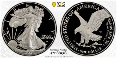 2024-W  $1 Silver Eagle PR69DCAM