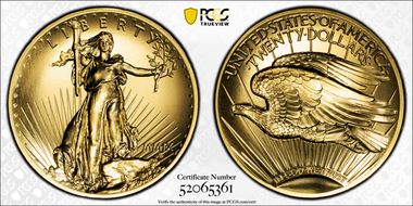 2009 $20 Ultra High Relief MS69