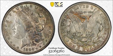 1886-O $1 AU55