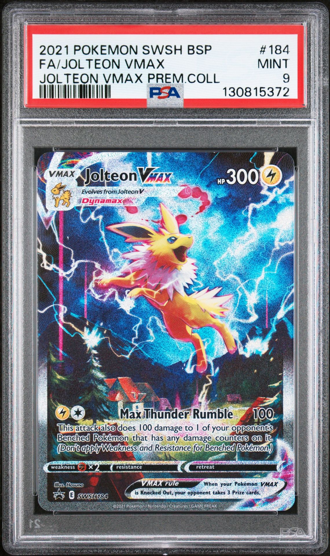 #184 FULL ART/JOLTEON VMAX