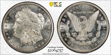 1893-CC $1 MS62PL