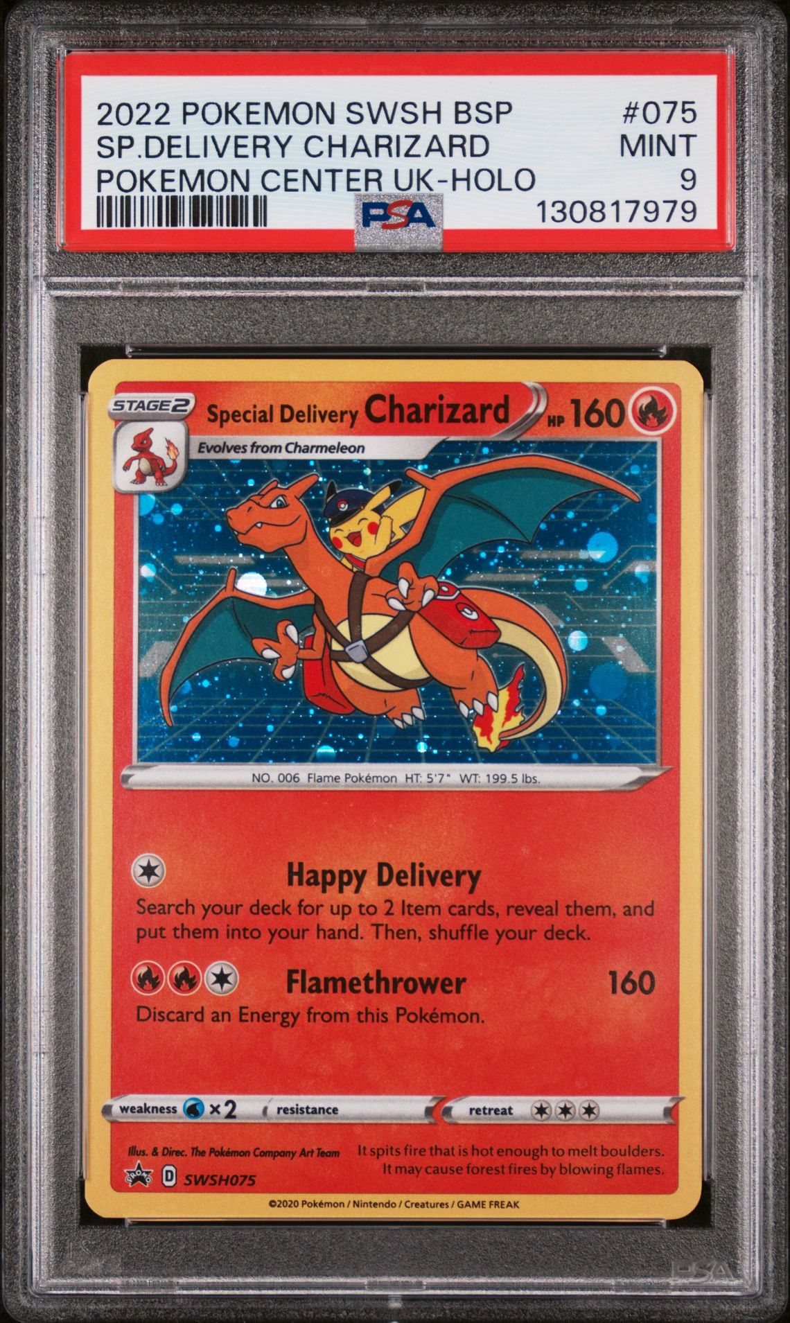 2022 Pokemon POKEMON SWSH BLACK STAR PROMO Holo #075 Sp.Delivery Charizard front