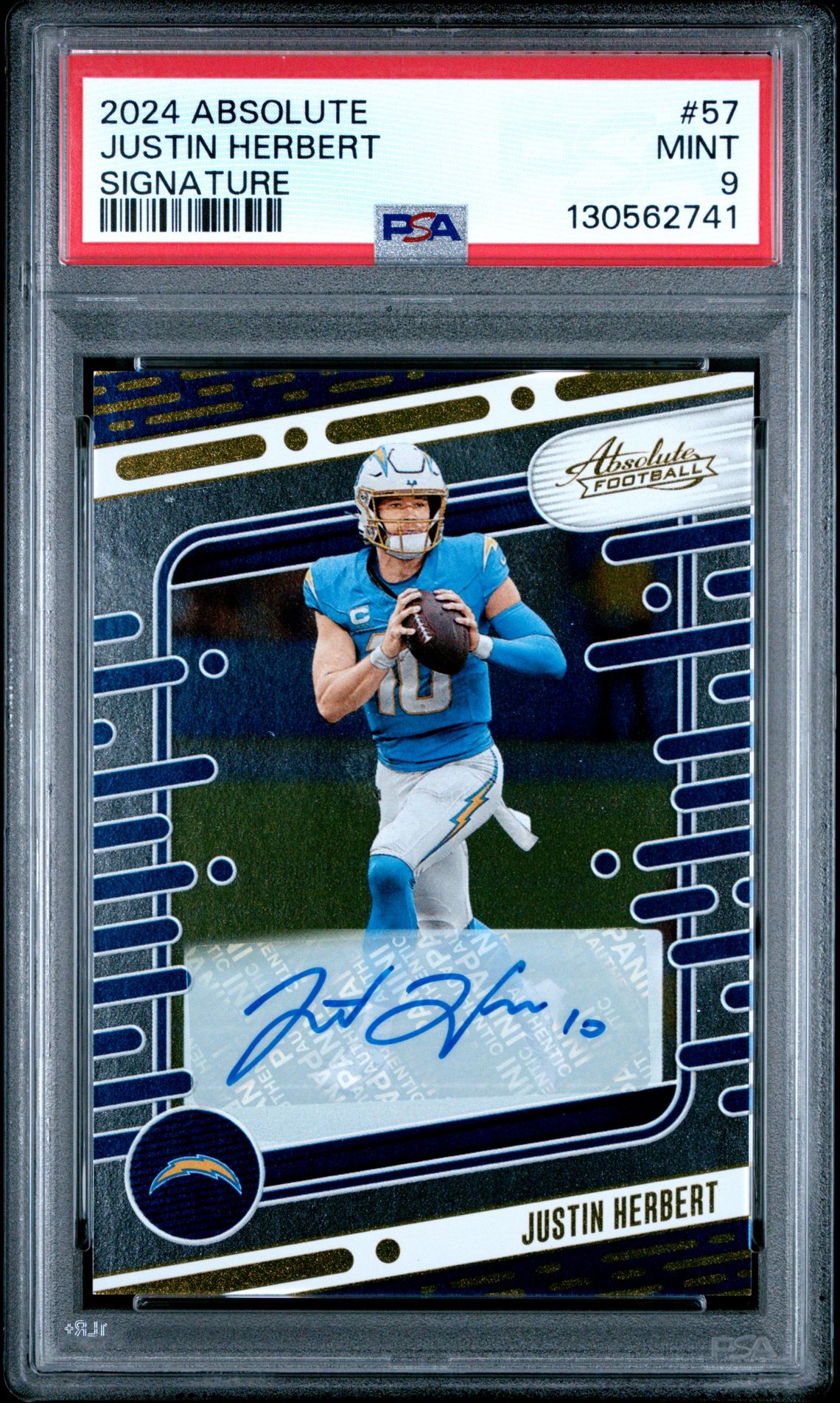 2024 Panini PANINI ABSOLUTE SIGNATURE #57 Justin Herbert front