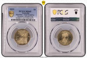 2023 $1 Matildas - Goal Keeping Women’s World Cup MS65
