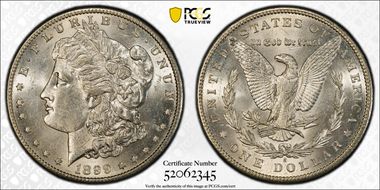 1899-S $1 AU58